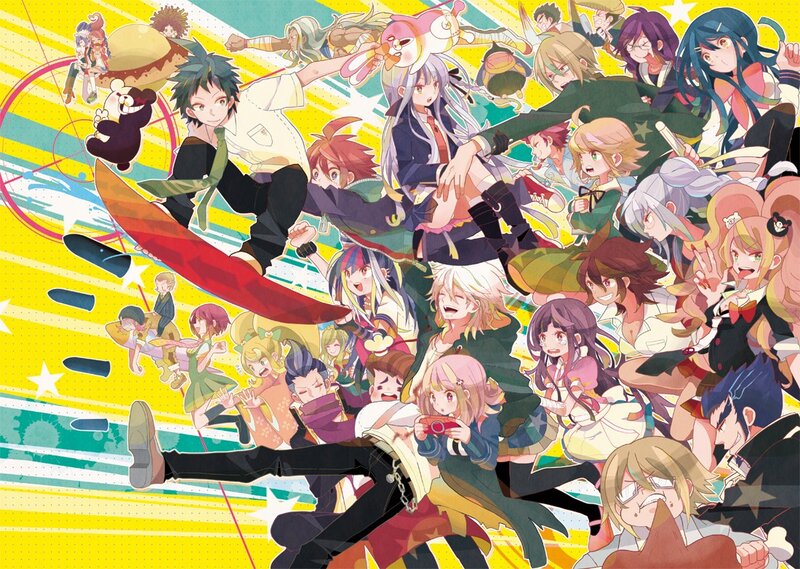 Danganronpa character ensemble