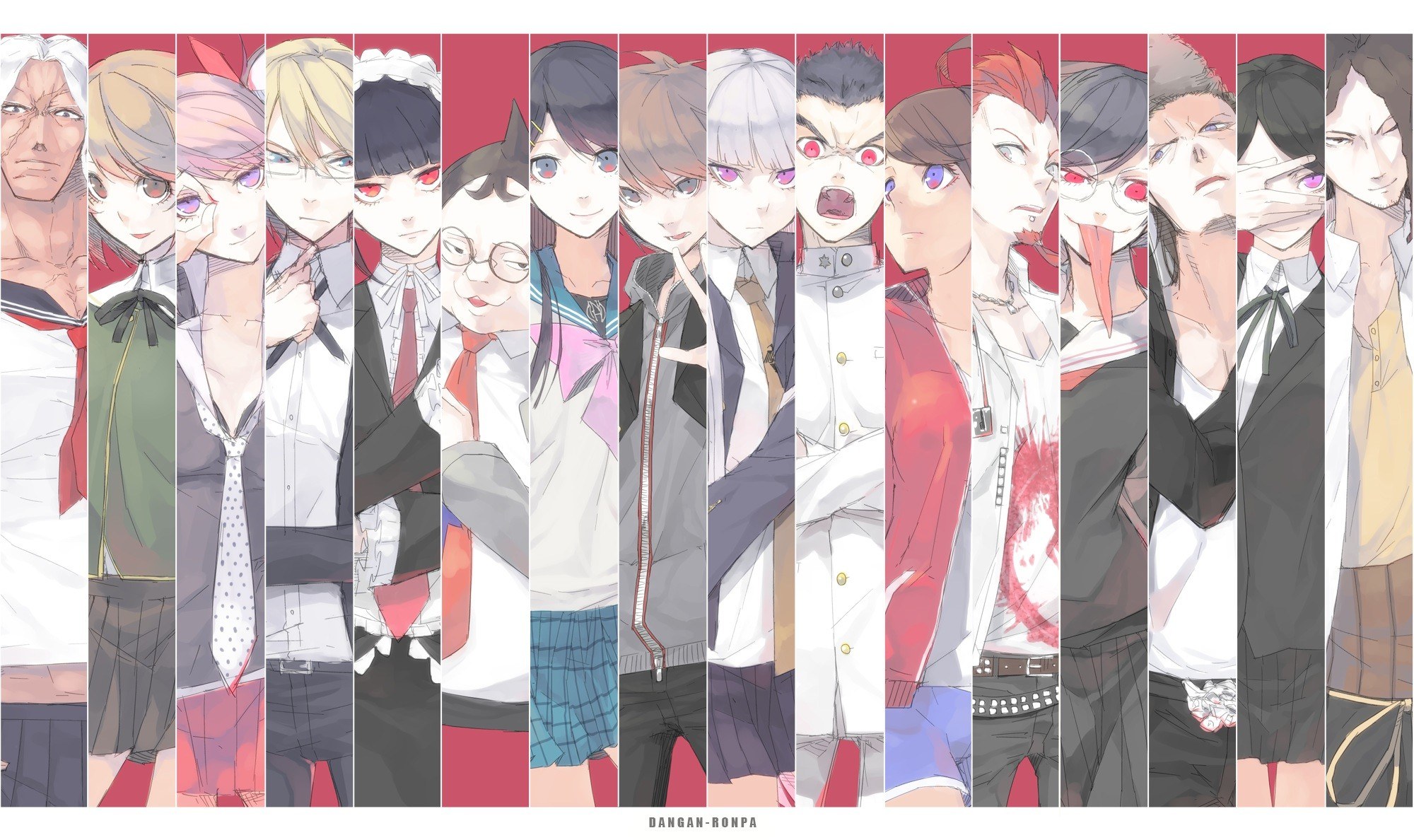 Danganronpa character lineup