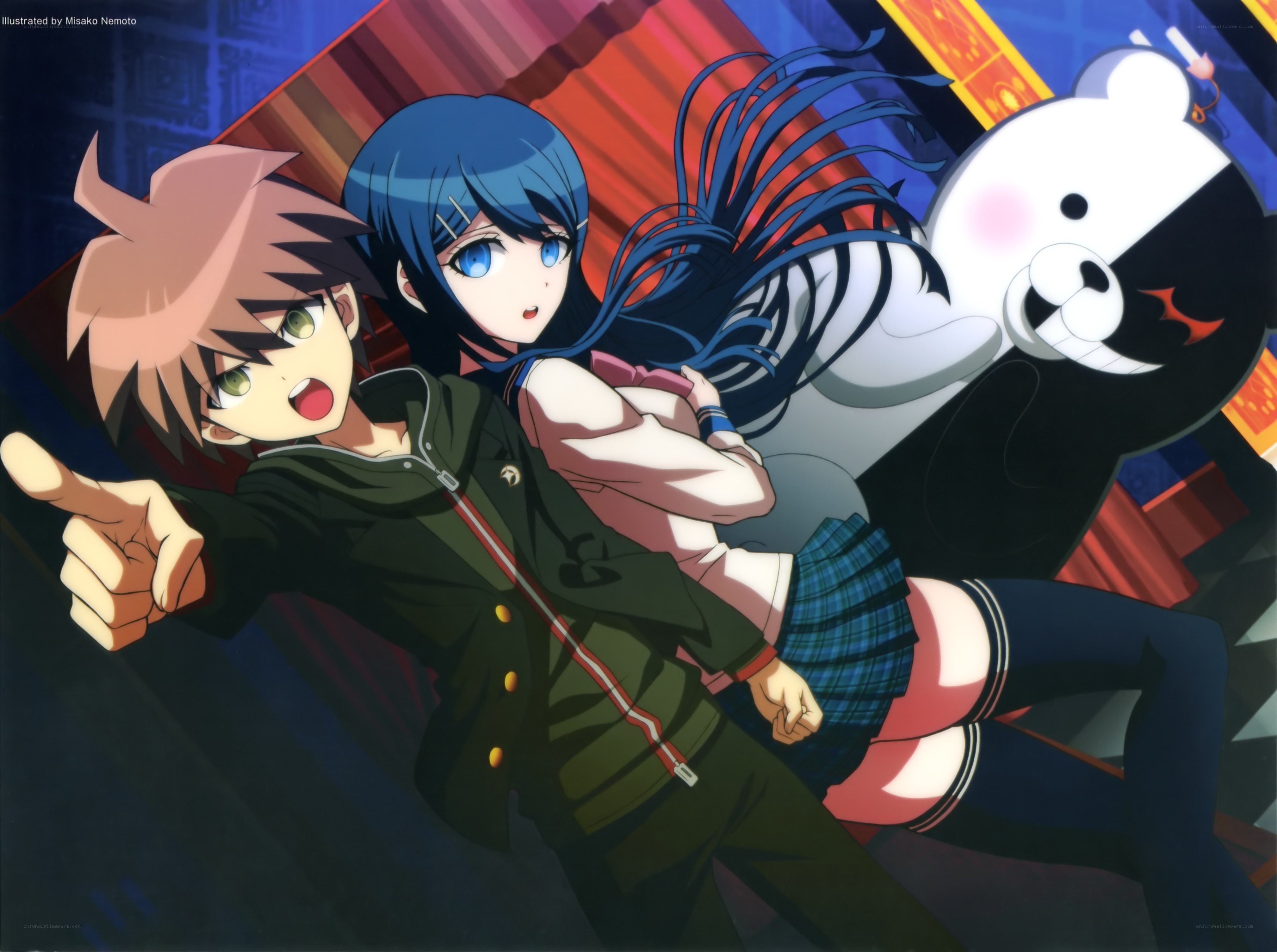 Danganronpa characters in action