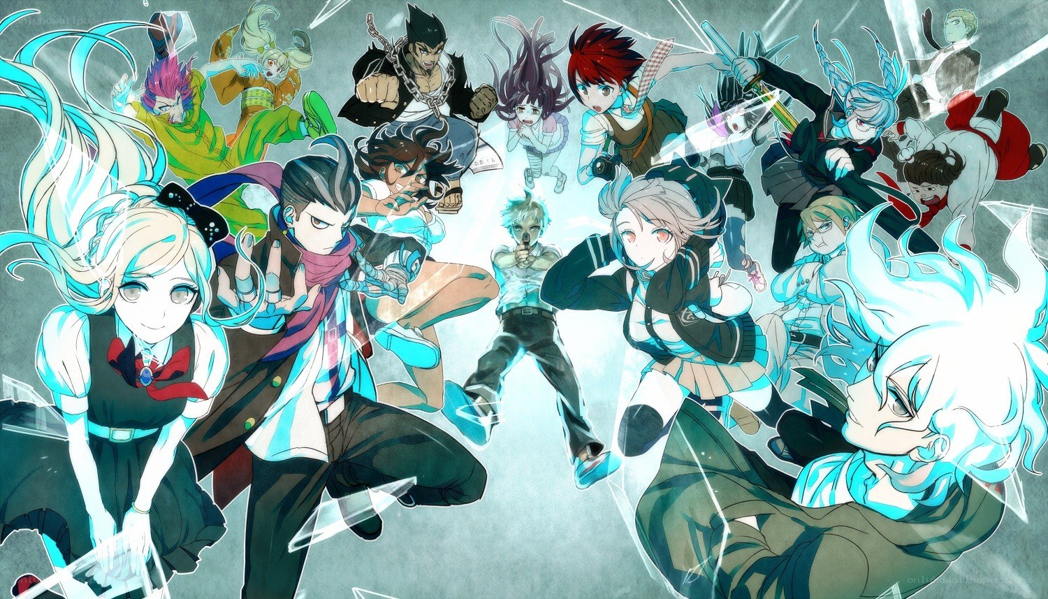 Danganronpa characters in action