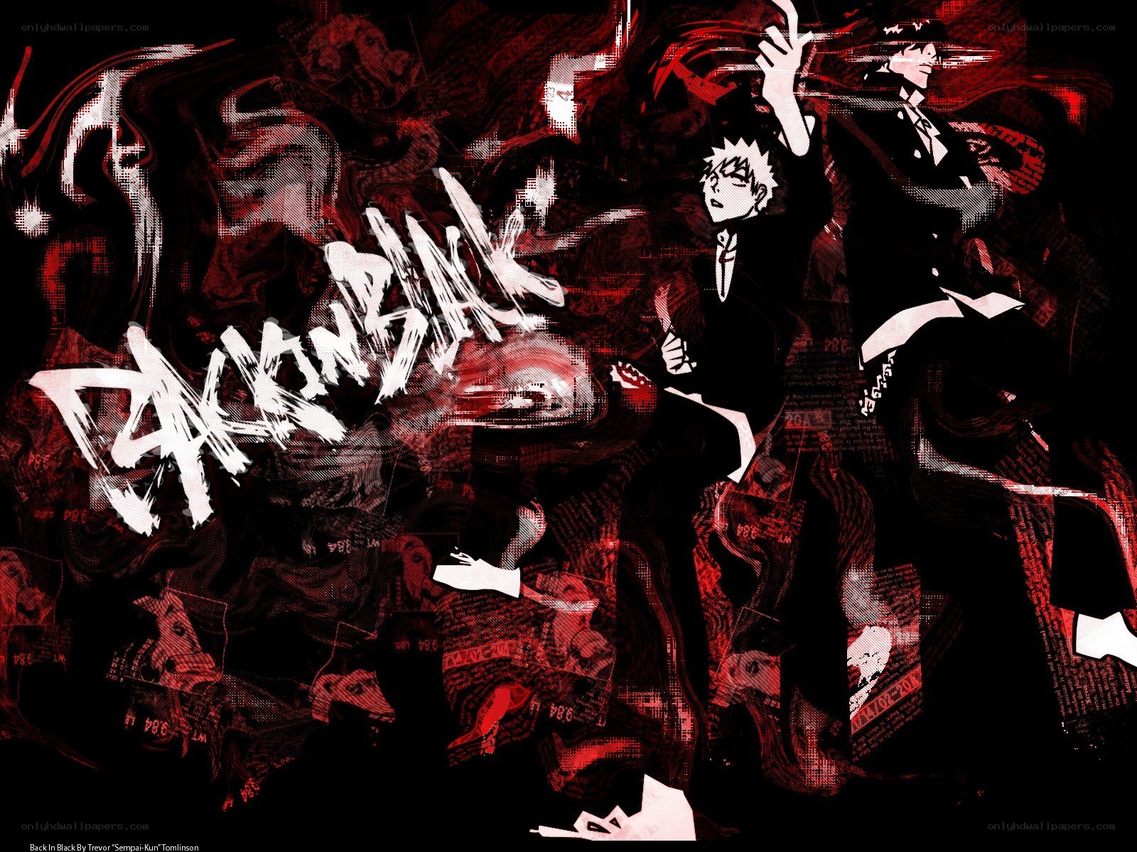 Danganronpa characters in dark art