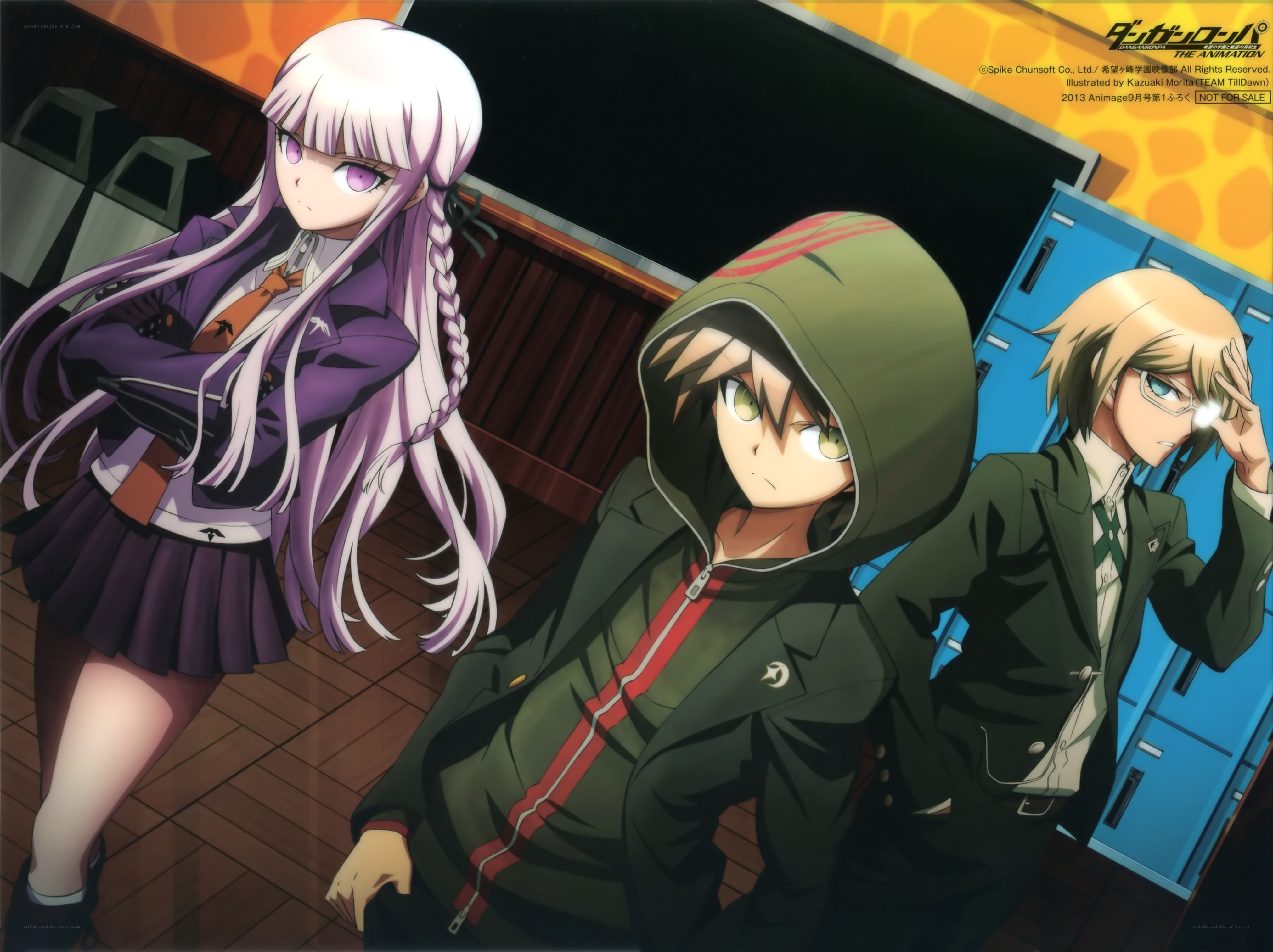 Danganronpa characters in school