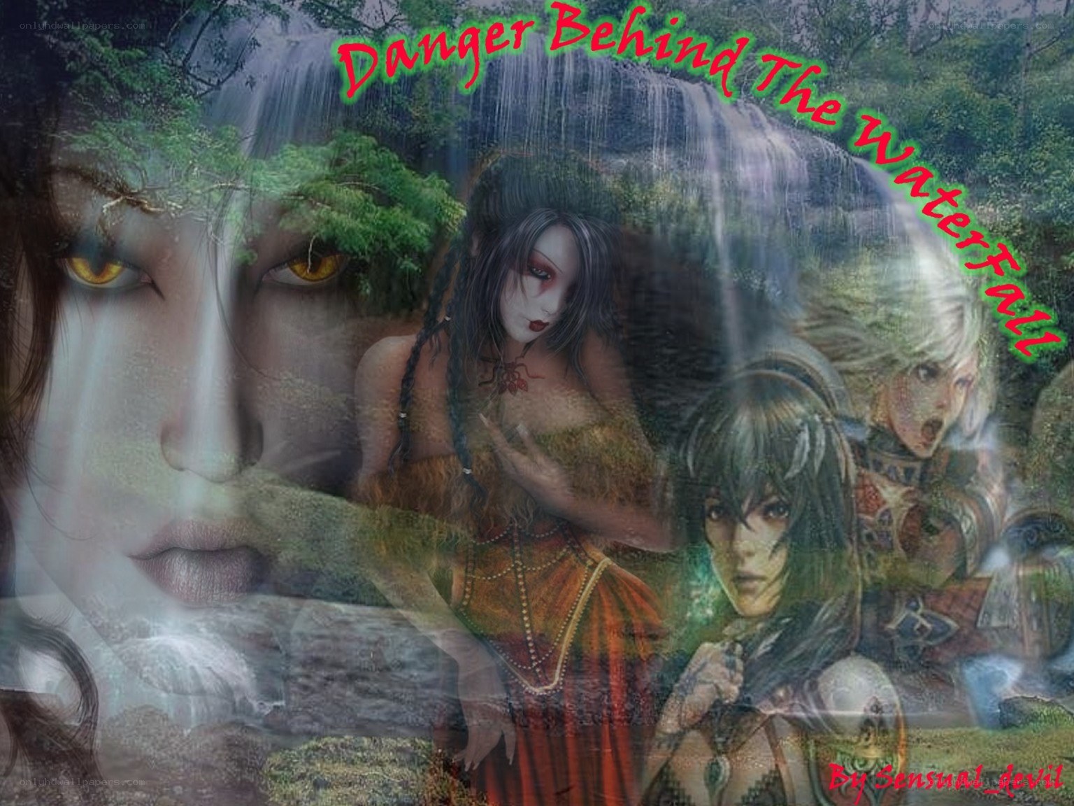 Danger Behind The Waterfall