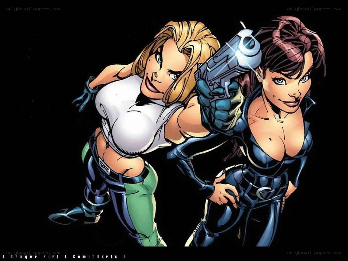 Danger Girl comic illustration