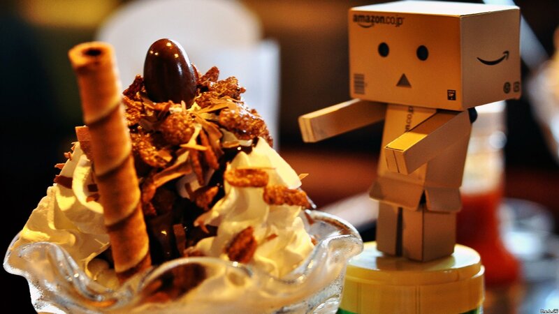 Dango doll with dessert