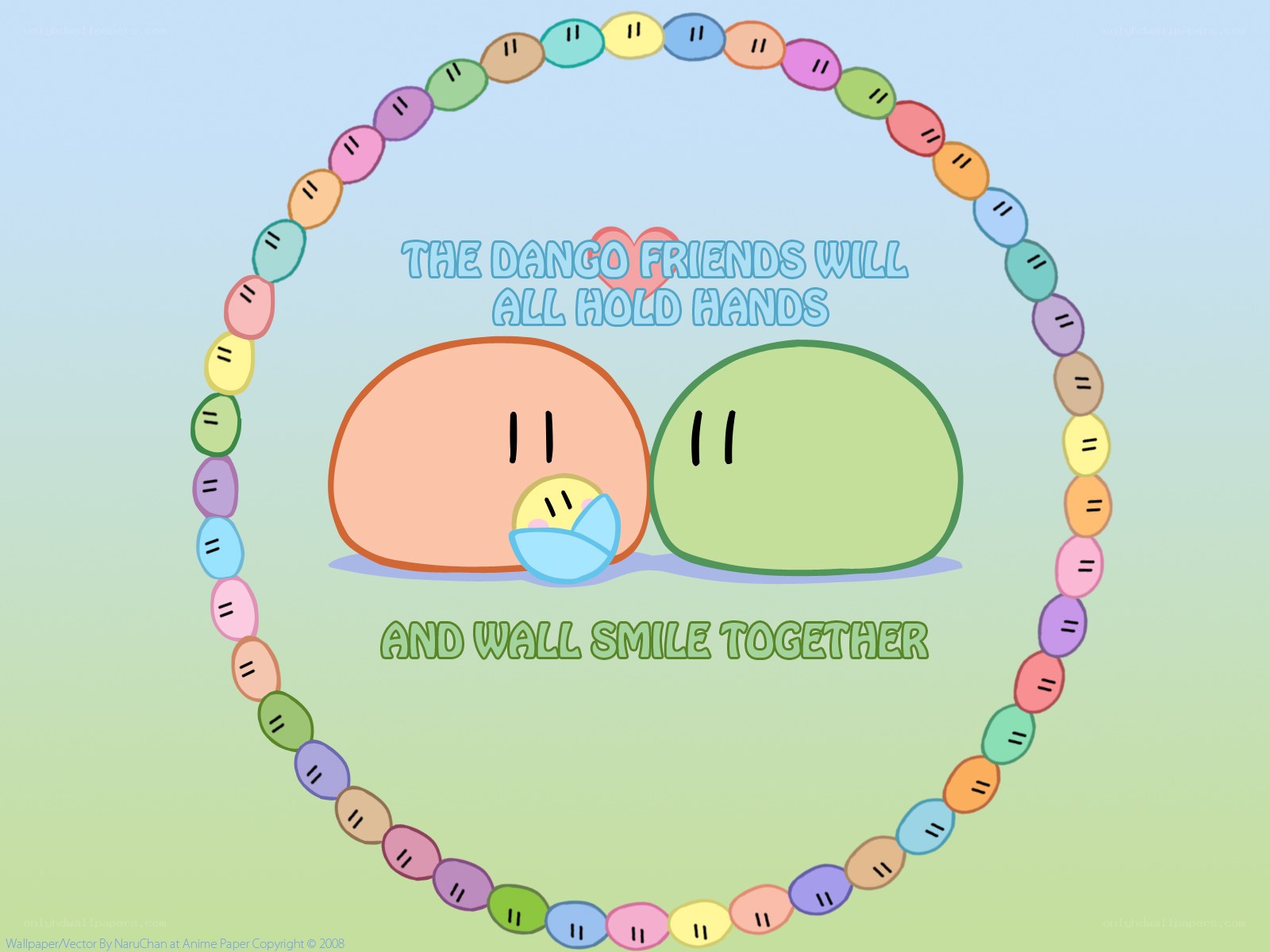 Dango Friends Holding Hands
