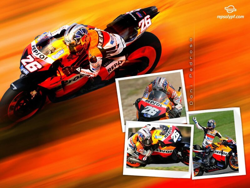 Dani Pedrosa racing motorcycle