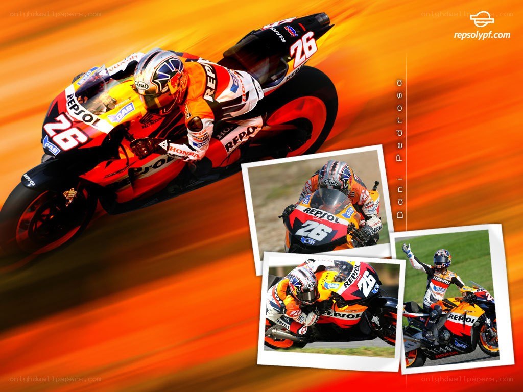 Dani Pedrosa racing motorcycle