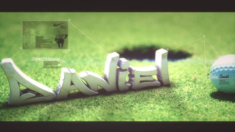 Daniel name on golf course