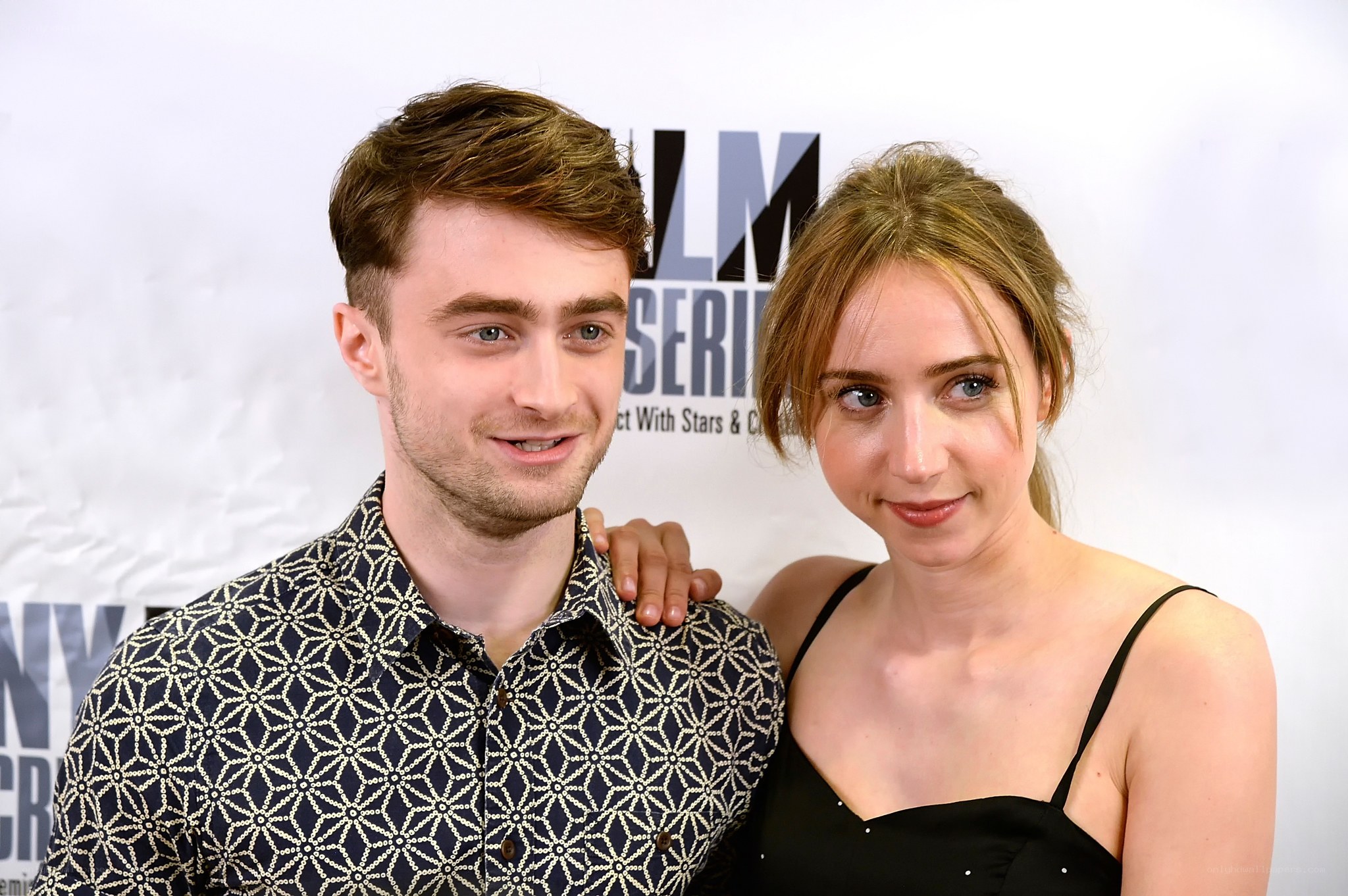 Daniel Radcliffe and Zoe Kazan at event