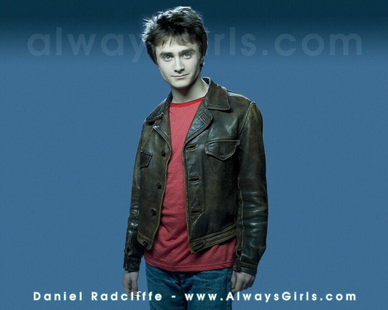 Daniel Radcliffe in leather jacket