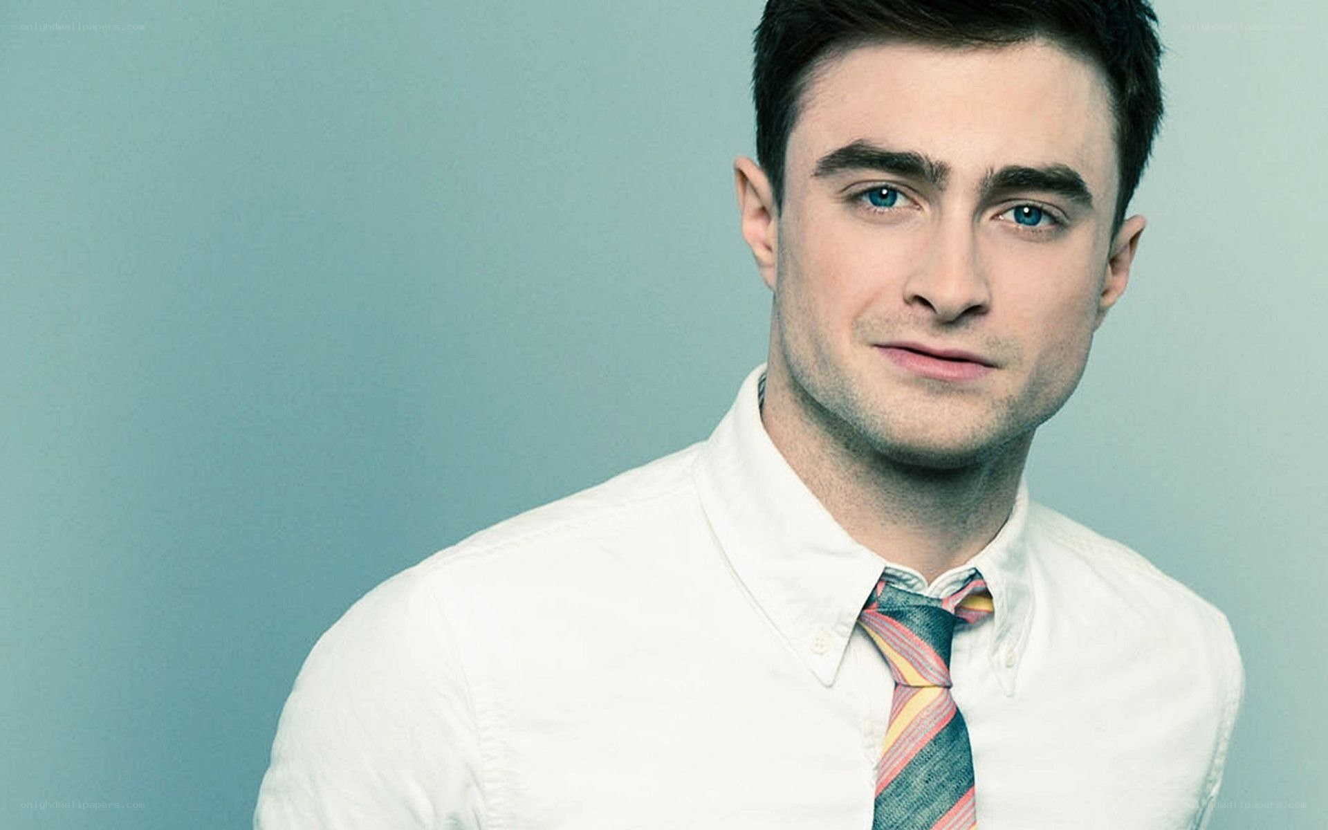 Daniel Radcliffe in white shirt