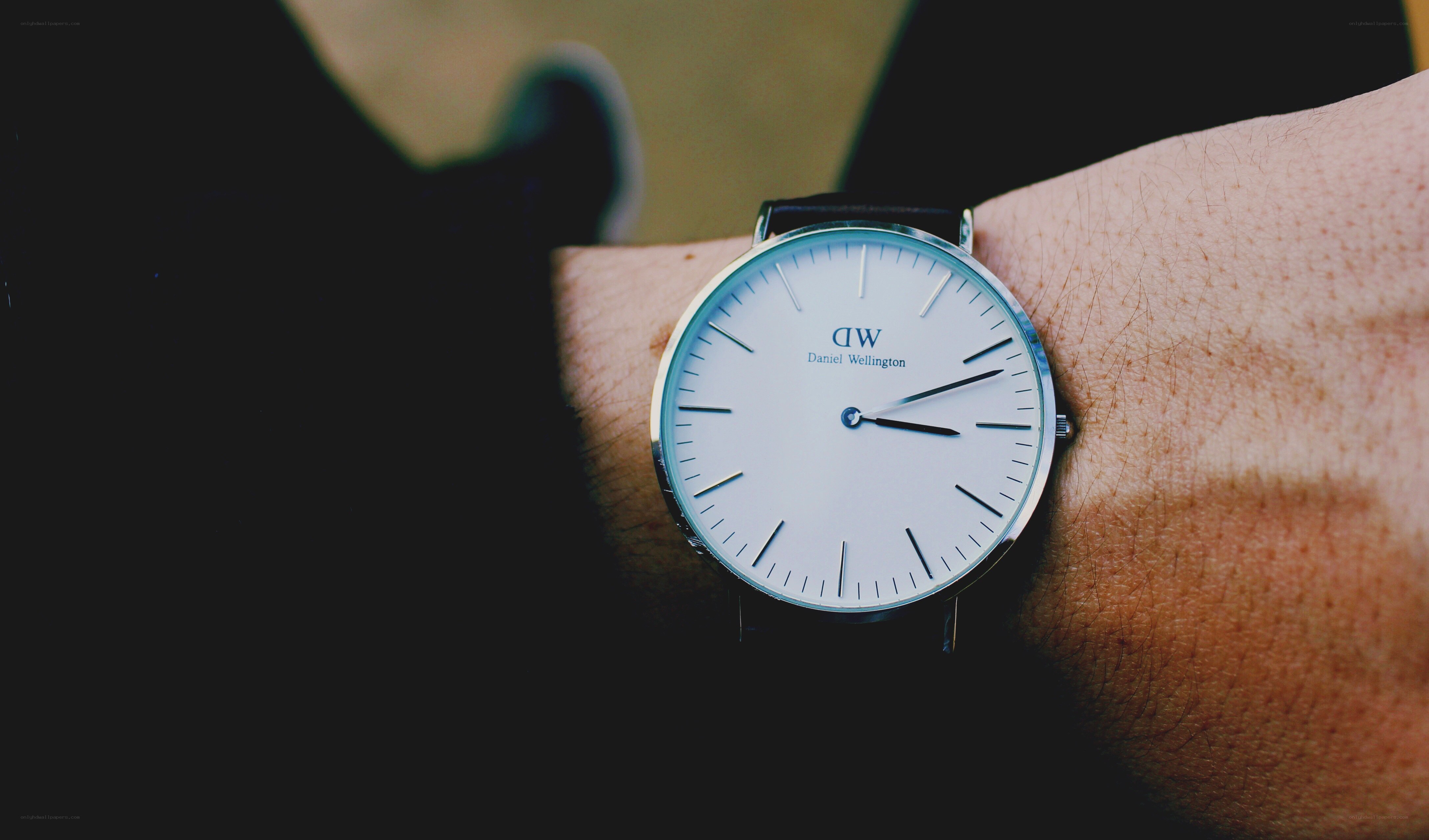 Daniel Wellington watch on wrist