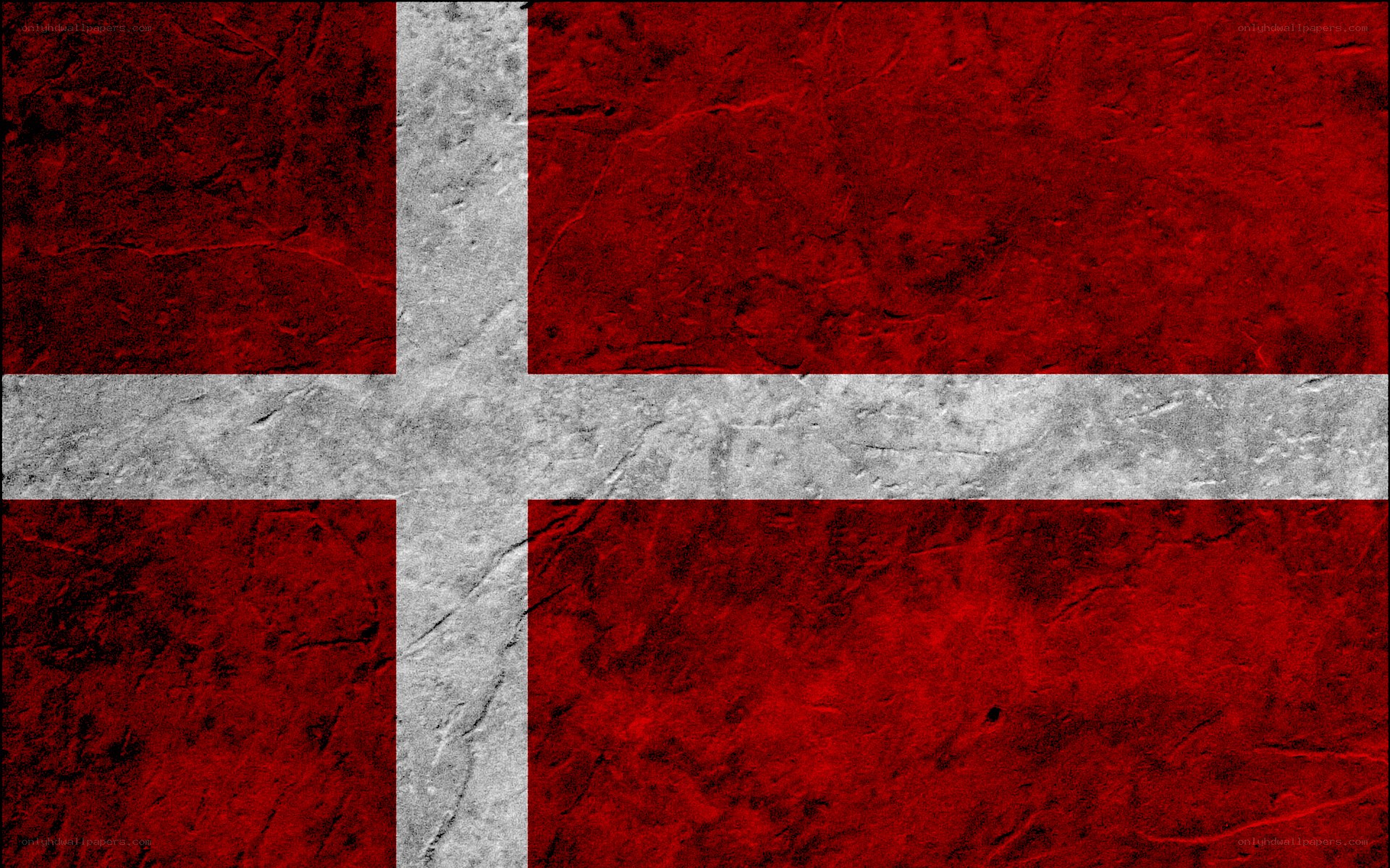Danish flag with stone texture