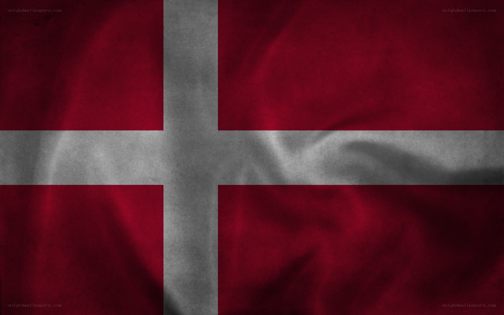 Danish flag with texture