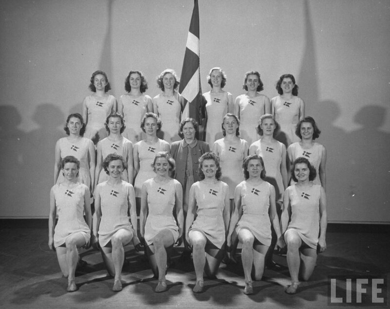 Danish women's gymnastics team