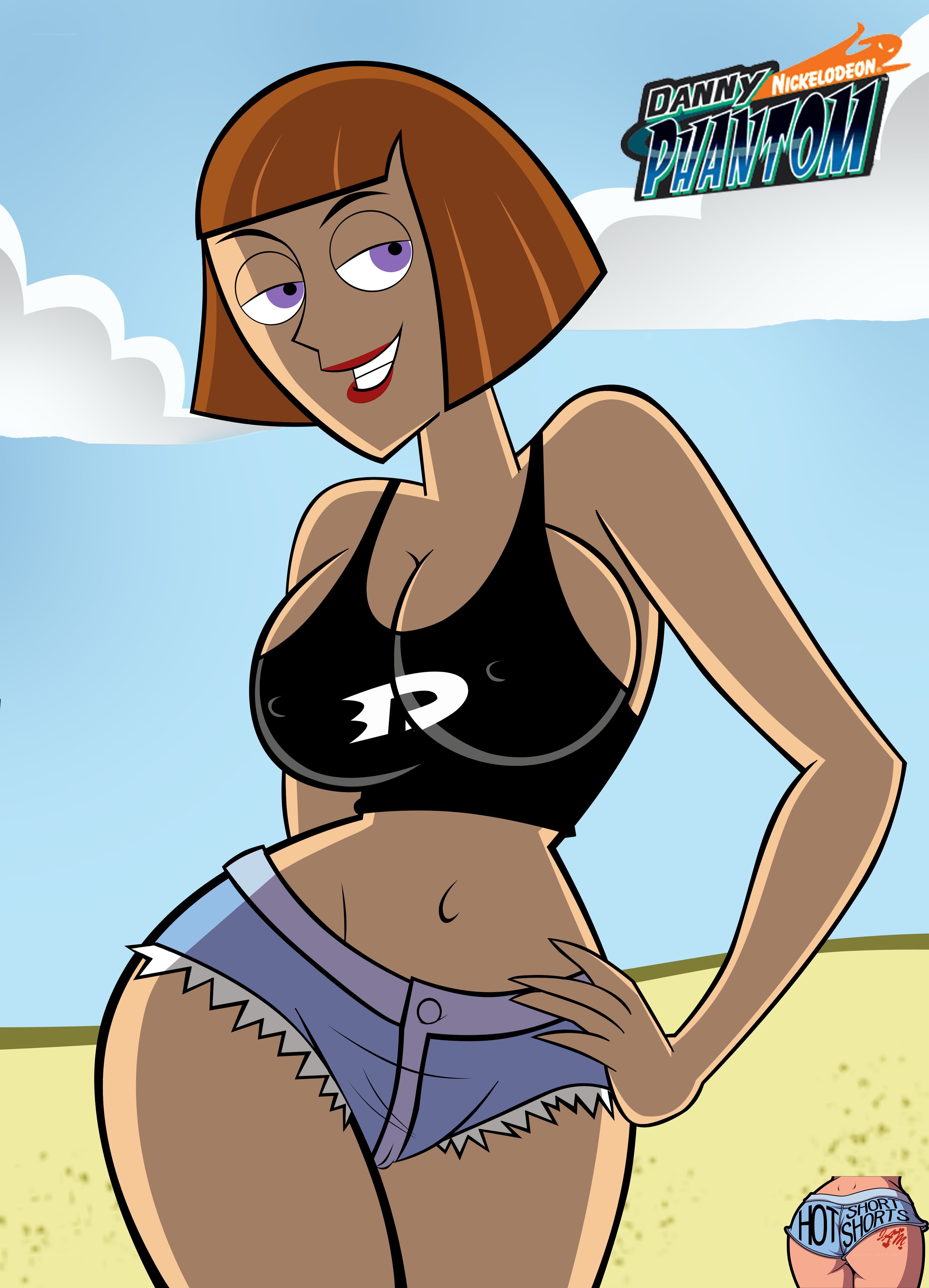 Danny Phantom character in swimwear