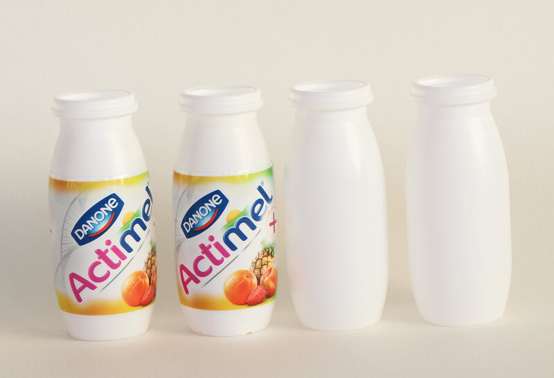 Danone Actimel bottles
