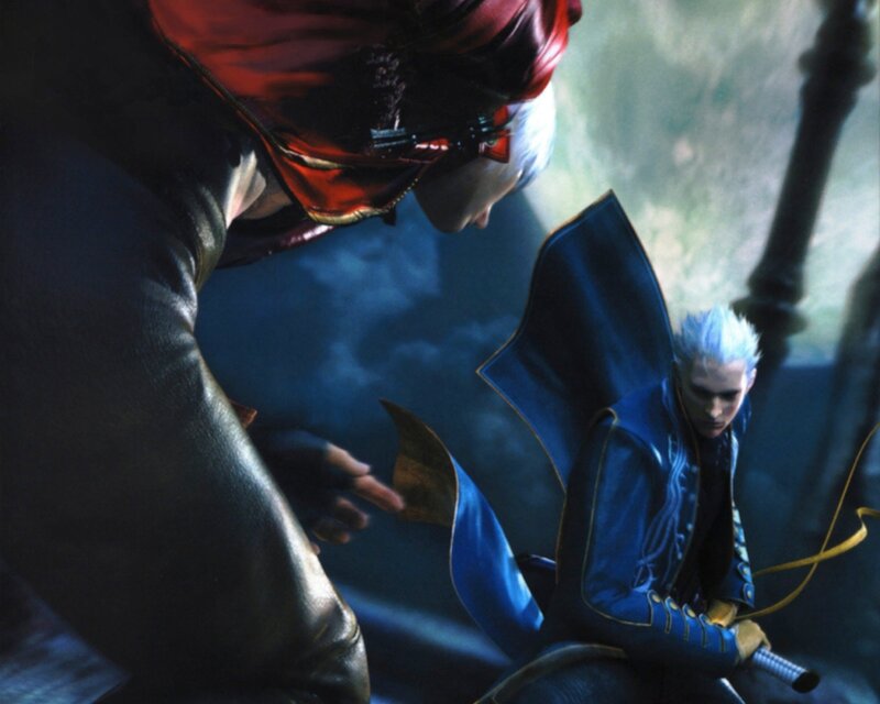 Dante and Vergil in a tense moment