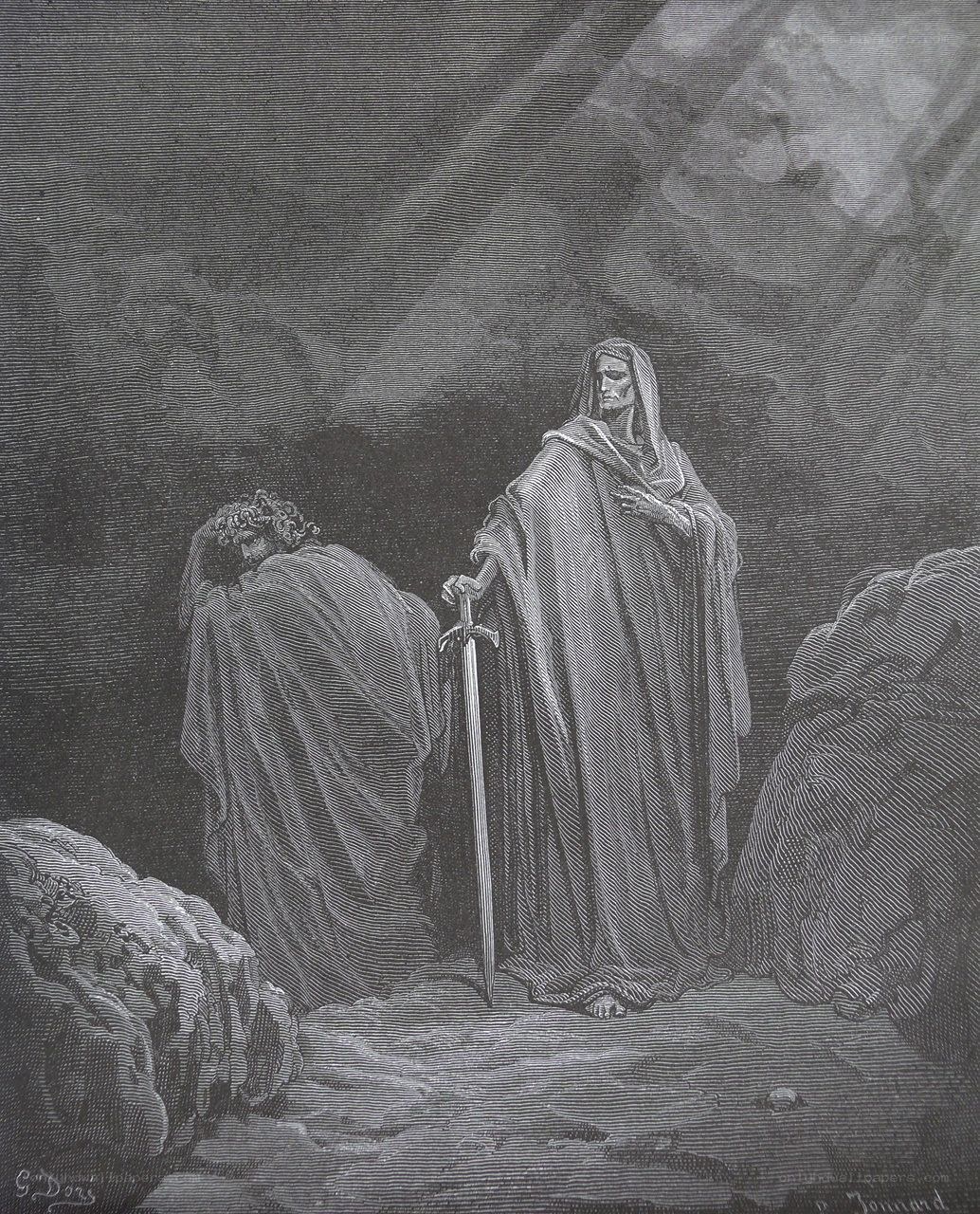 Dante and Virgil in Hell