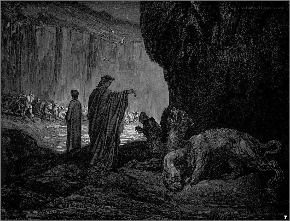 Dante and Virgil in Hell