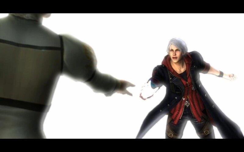 Dante confronts an enemy