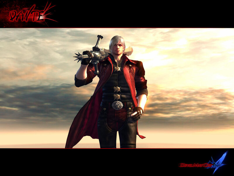 Dante Holding a Sword