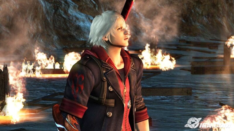 Dante in a burning dock
