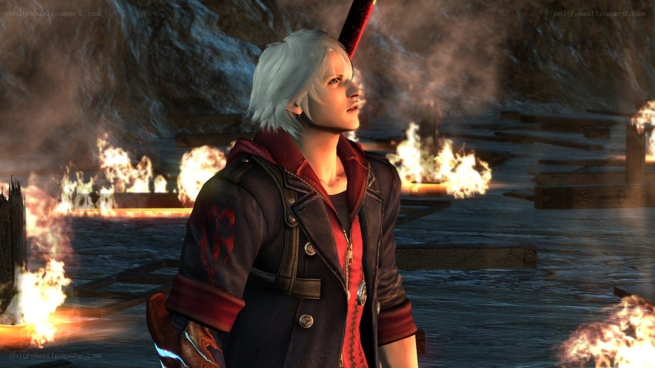 Dante in a burning dock