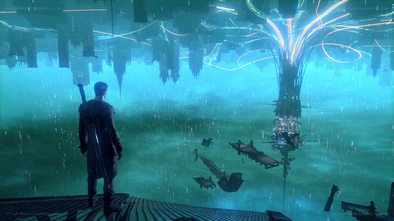 dante in a flooded city