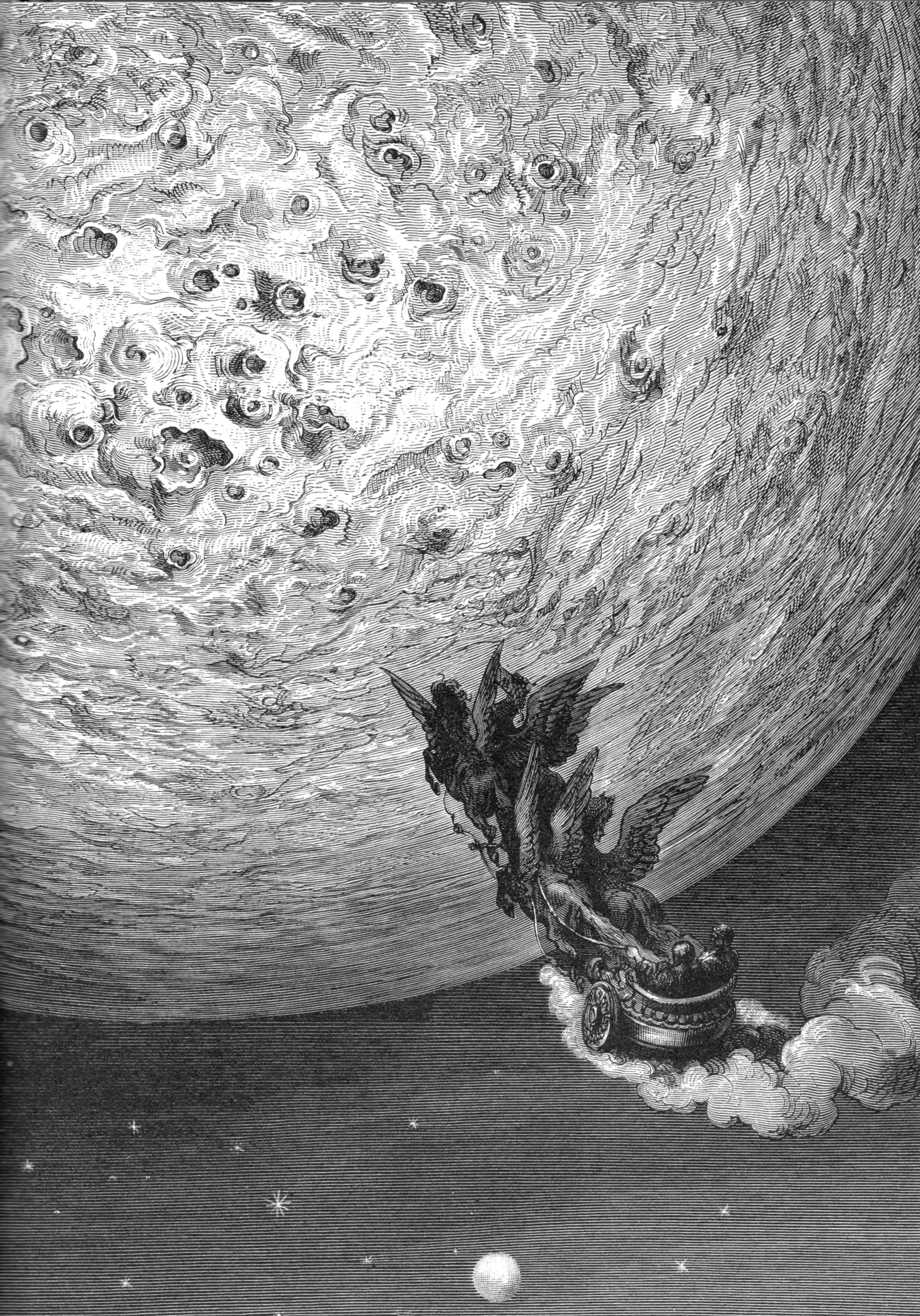 Dante's journey through the cosmos