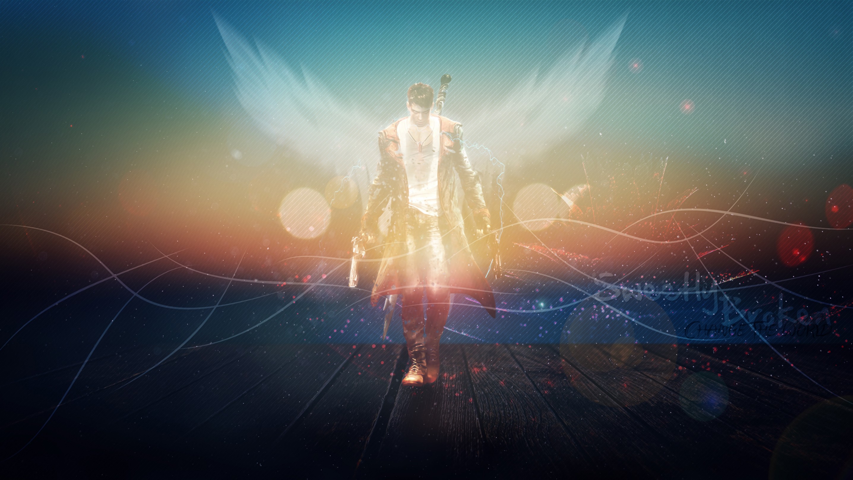 Dante with angelic wings