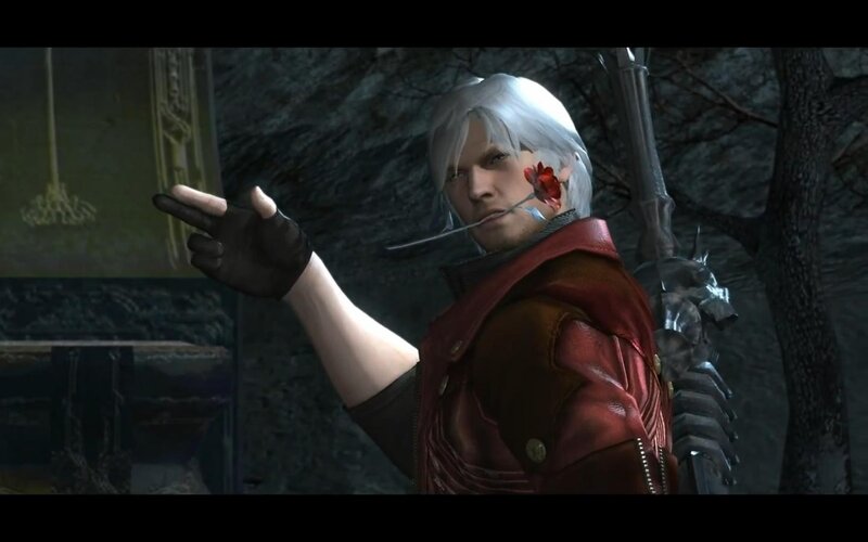 Dante with red rose