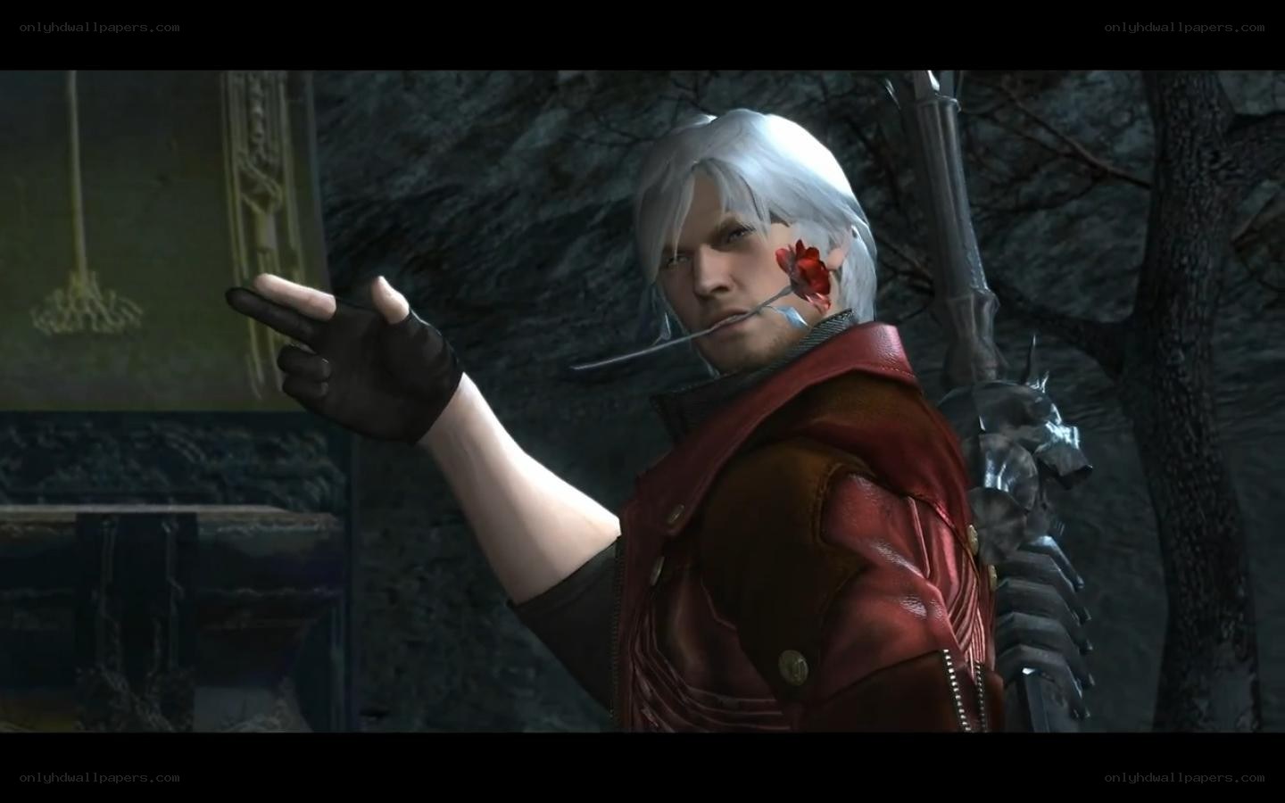 Dante with red rose