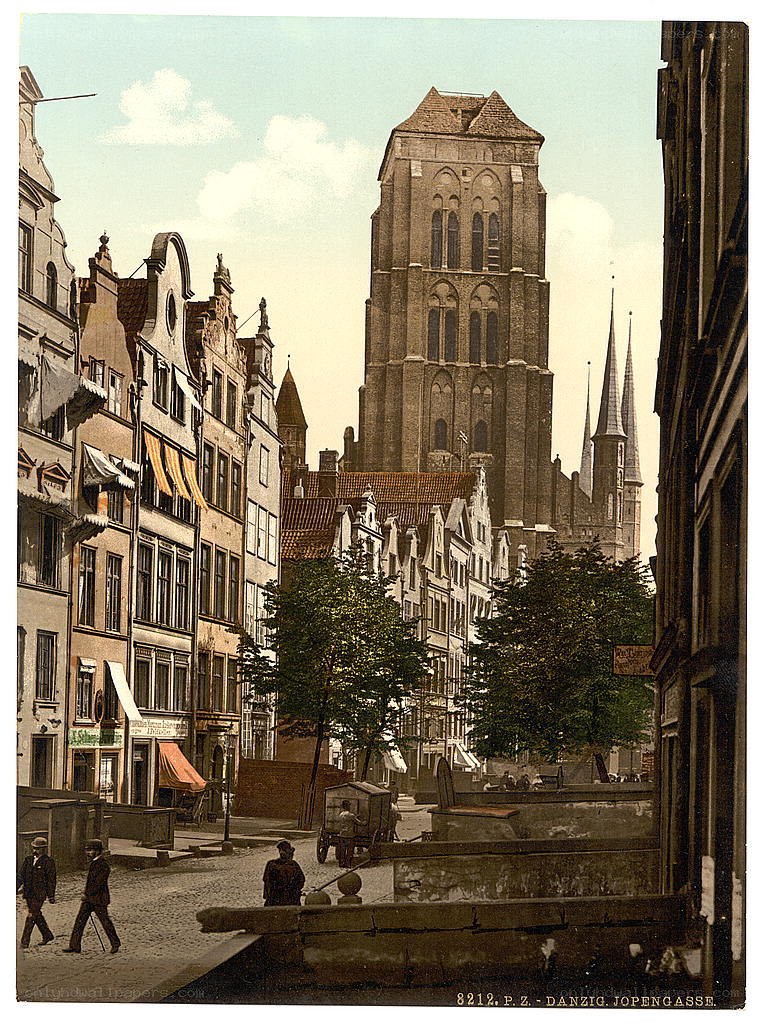 Danzig's Jopengasse street view