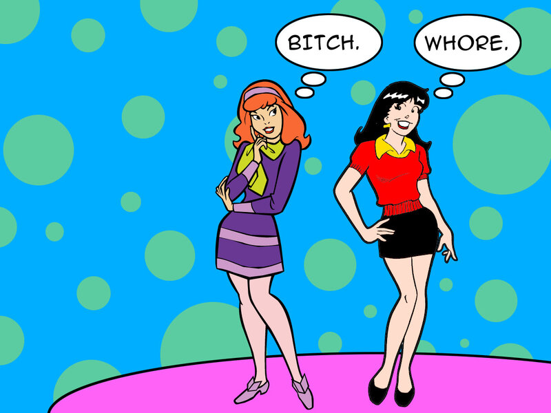 Daphne and Betty in cartoon