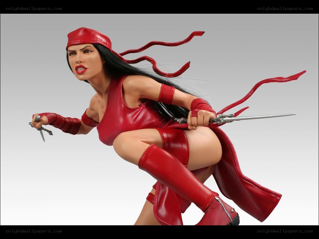 Daredevil action figure in red