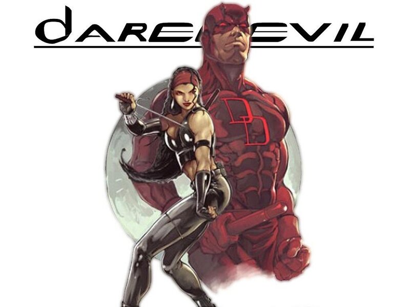 Daredevil and Elektra — Red, Dramatic, Comic, Comics