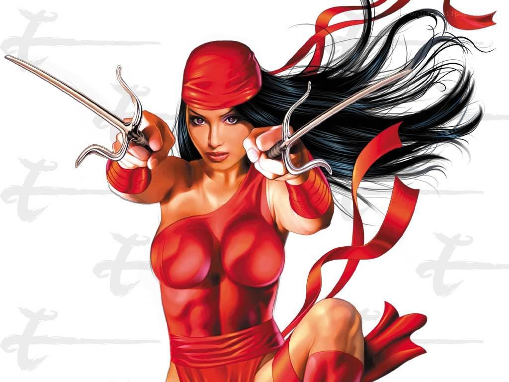 Daredevil character in red