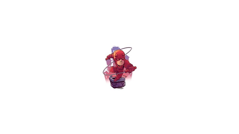 Daredevil Character — Red, Action