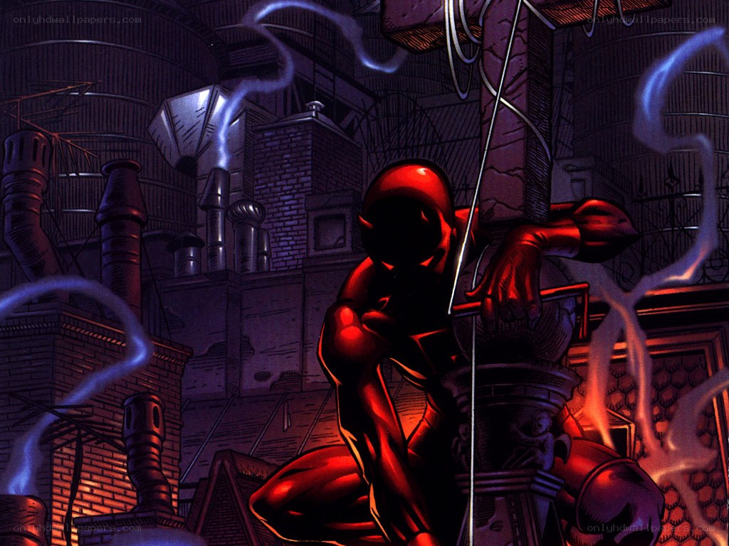 Daredevil in industrial setting