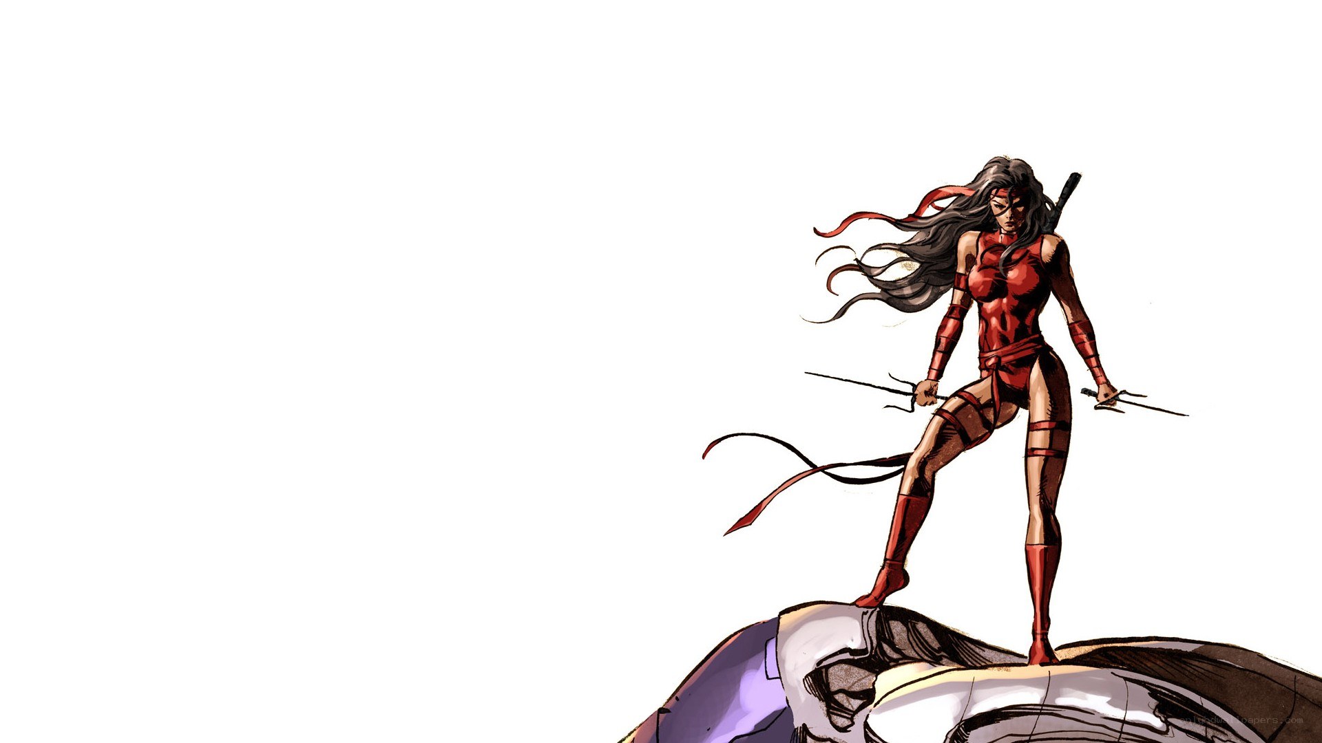 Daredevil in red costume