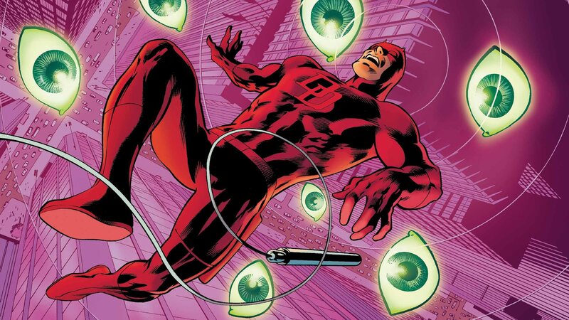 Daredevil in Red Suit — Dramatic, Comic, Eyes