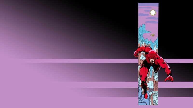 Daredevil in Red Suit — Purple