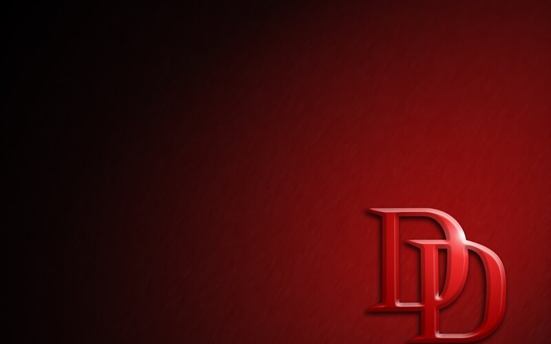 Daredevil logo on red background