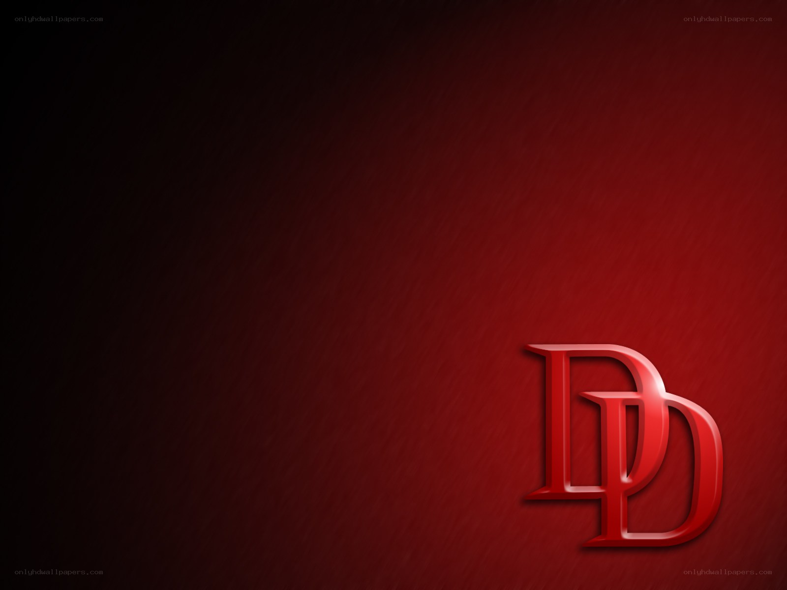 Daredevil logo on red background
