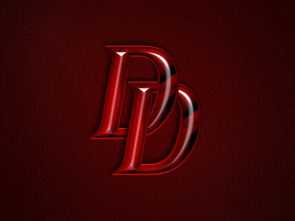 Daredevil logo on red background
