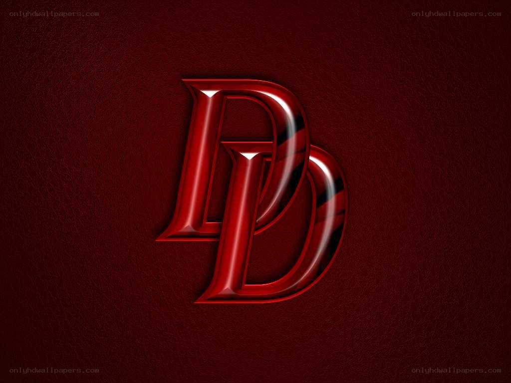 Daredevil logo on red background