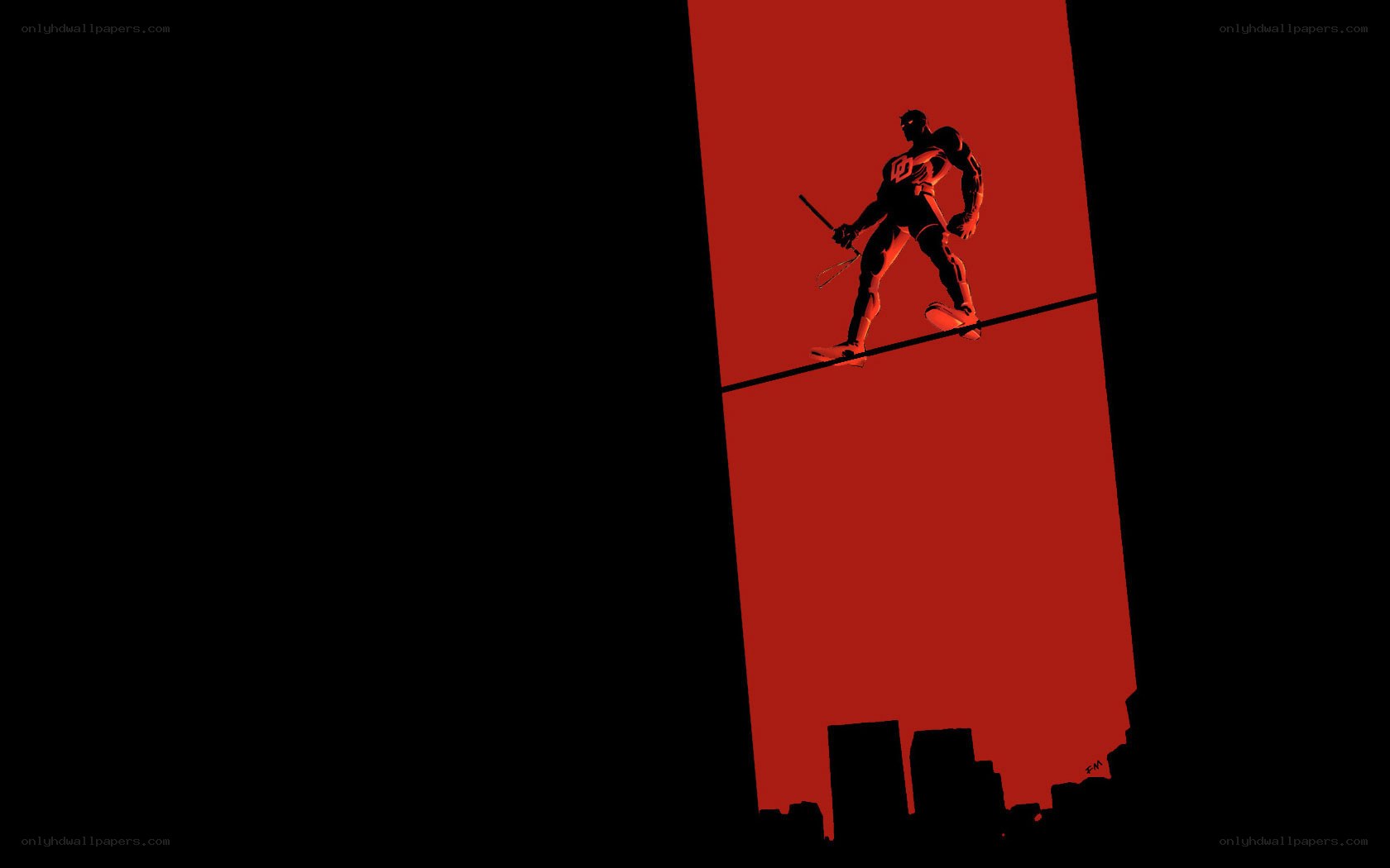 Daredevil on a wire