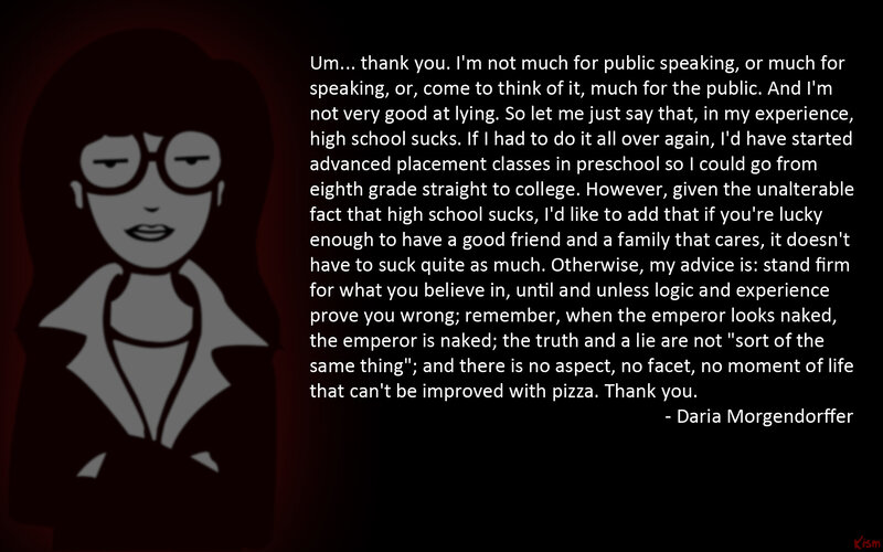 Daria graduation speech